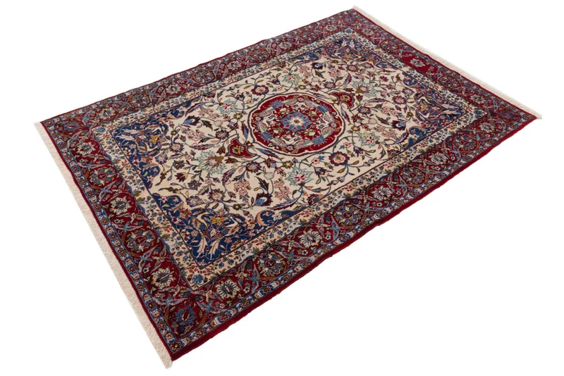 Perserteppich - Isfahan - Premium - 148 x 207 cm - creme