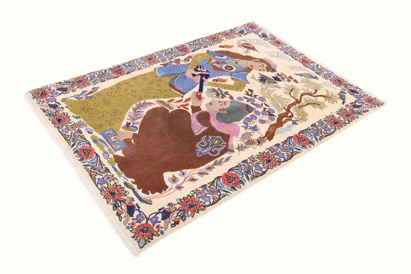 Perserteppich - Täbriz - 100 x 150 cm - mehrfarbig