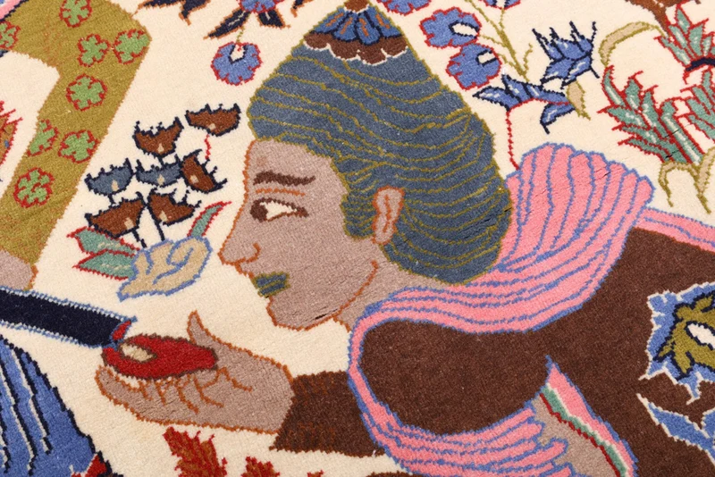 Perserteppich - Täbriz - 100 x 150 cm - mehrfarbig