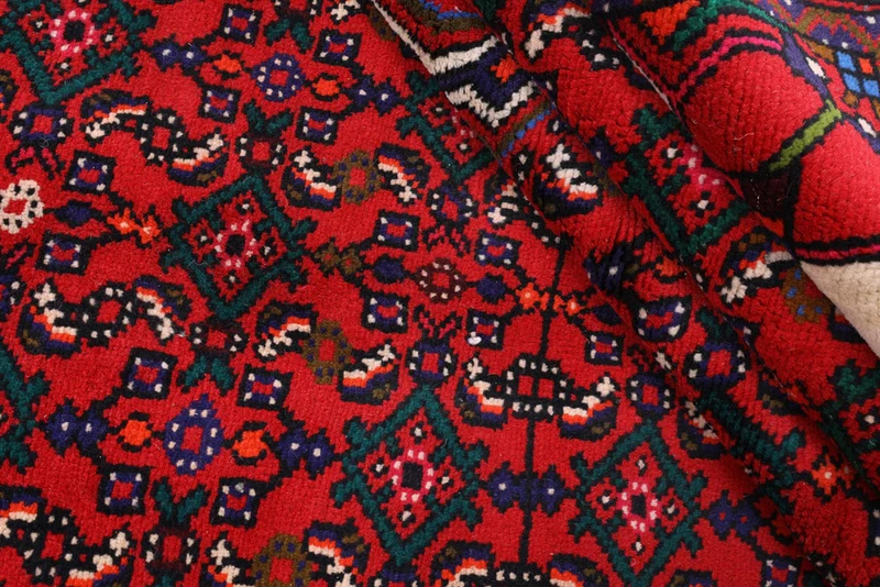 Perserteppich - Nomadic - 200 x 295 cm - dunkelrot