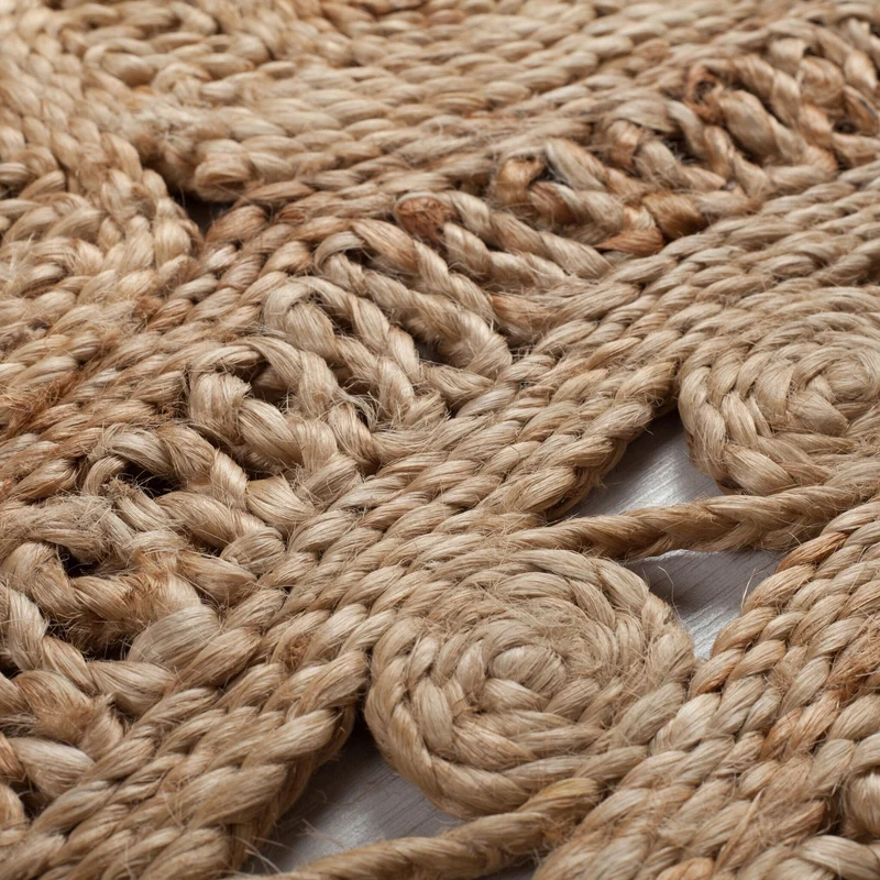 Jute Teppich Rund - Eduno Beige