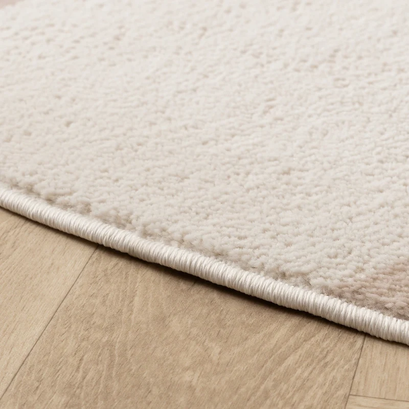 Skandinavischer Teppich Rund - Aurora Shapes Beige