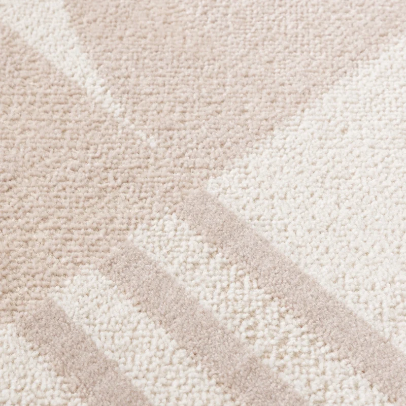 Skandinavischer Teppich Rund - Aurora Circles Beige