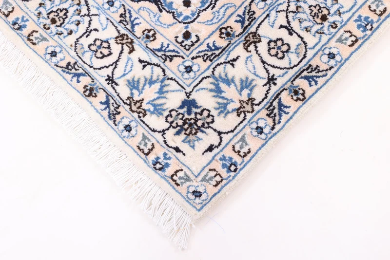 Perserteppich - Nain - 122 x 211 cm - blau