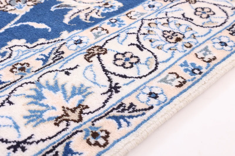 Perserteppich - Nain - 122 x 211 cm - blau