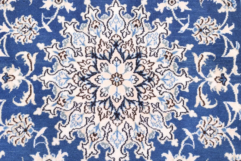 Perserteppich - Nain - 122 x 211 cm - blau