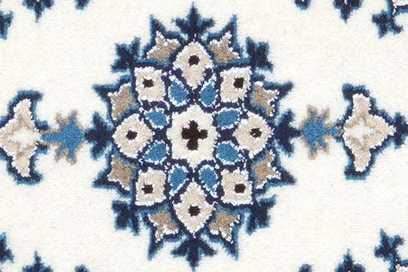 Nain 12La · Handgeknüpft – Beige, 58x39 cm