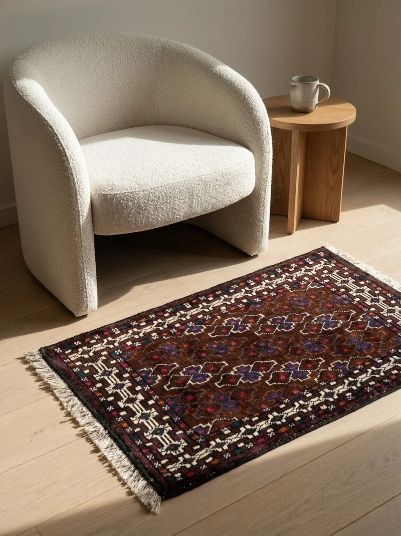 Turkman · Handgeknüpft – Bunt, 34x73 cm