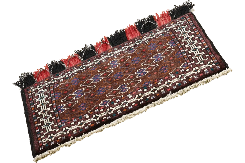 Turkman · Handgeknüpft – Bunt, 34x73 cm