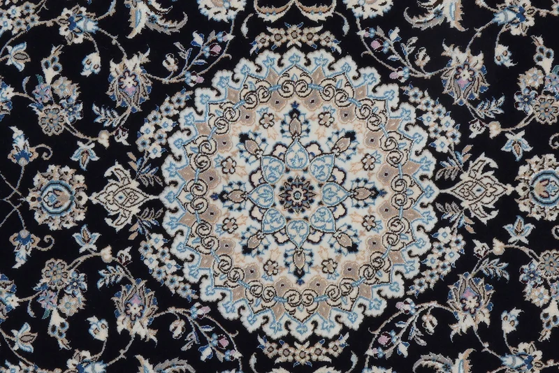 Nain 6La · Handgeknüpft – Blau, 157x103 cm