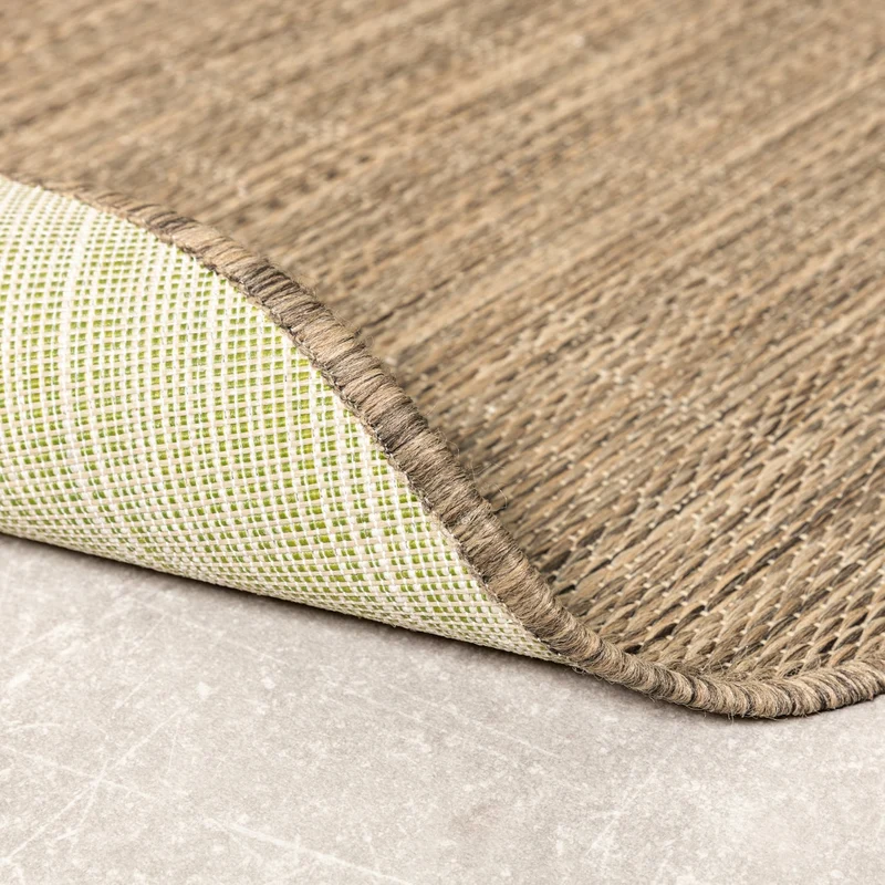 In- & Outdoor Teppich Rund - Malta Melange Natur