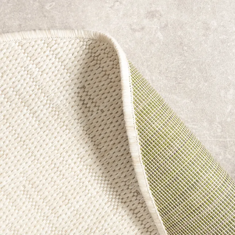 In- & Outdoor Teppich Rund - Malta Melange Creme