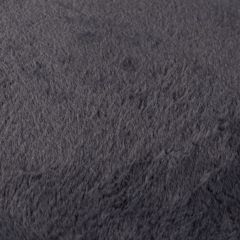 Flauschiger Teppich Rund - Cozy Anthrazit