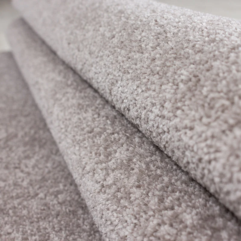 Kurzflor Teppich Rund - Asa Beige