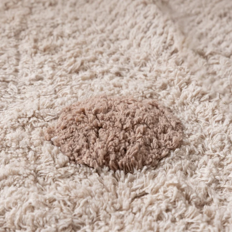 Teppich Kinderzimmer Rund - Lou Dots Taupe