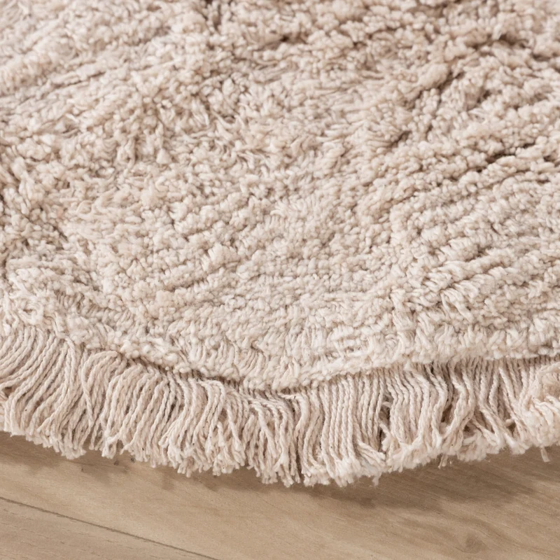 Teppich Kinderzimmer Rund - Lou Dots Taupe
