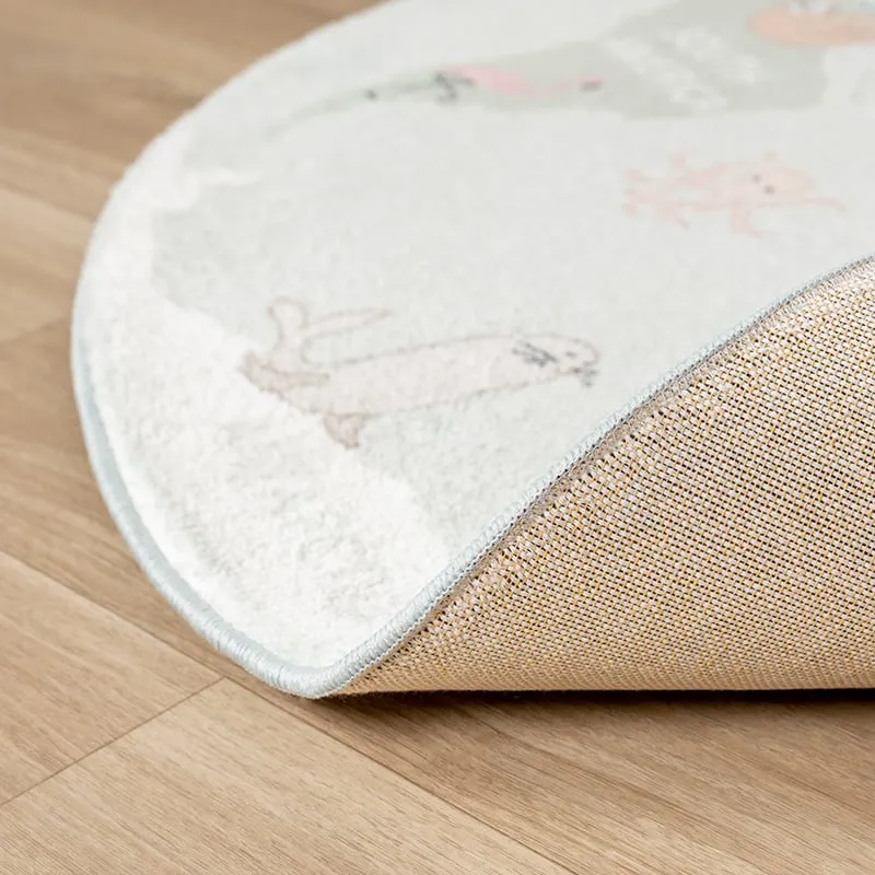 Kinderteppich Rund - Globe Mint
