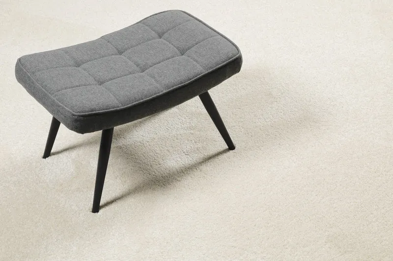 Kurzflorteppich Rund Creme Weiß "Wogh" WECONhome