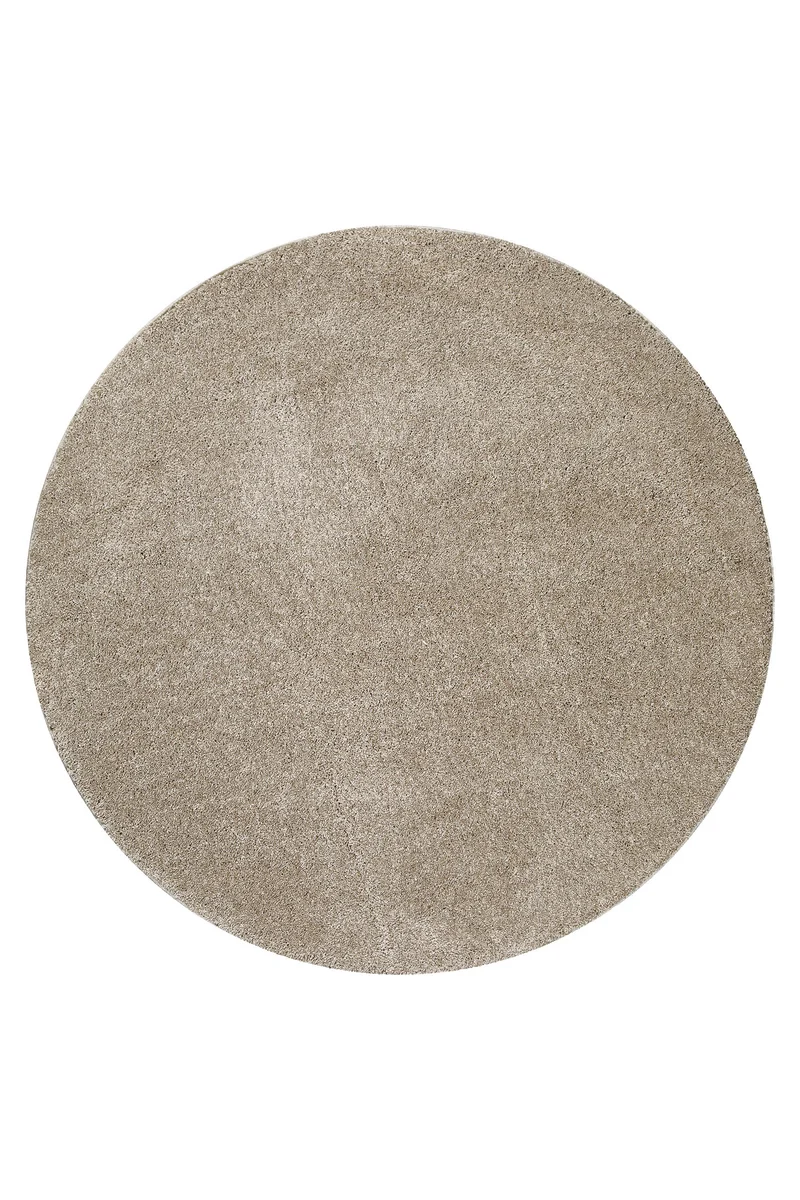 Kurzflorteppich Rund Sand Beige "Wogh" WECONhome
