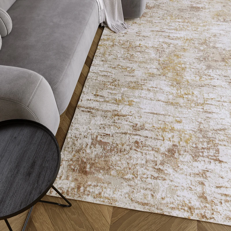 Esprit Kurzflor Teppich Beige Gold "Feel Vintage"
