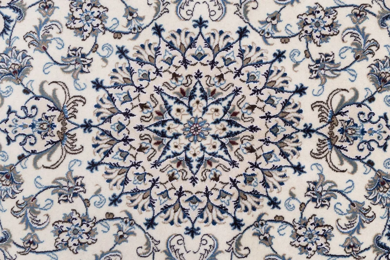 Perserteppich - Nain quadratisch - 197 x 197 cm - creme