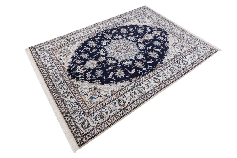 Perserteppich - Nain - 170 x 228 cm - dunkelblau