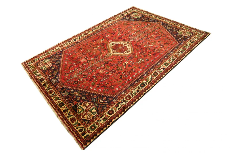 Perserteppich - Nomadic - 212 x 308 cm - rot