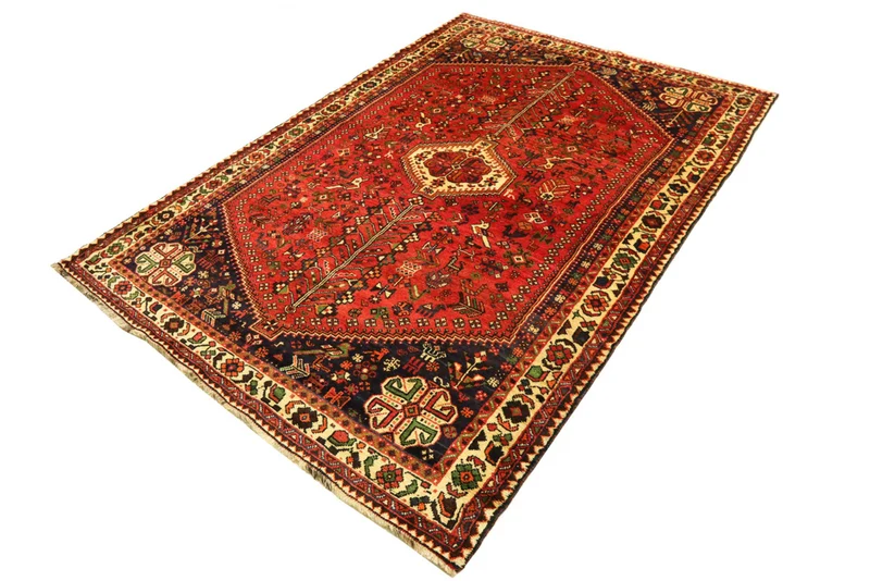 Perserteppich - Nomadic - 212 x 308 cm - rot