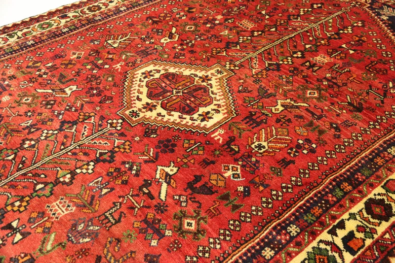 Perserteppich - Nomadic - 212 x 308 cm - rot