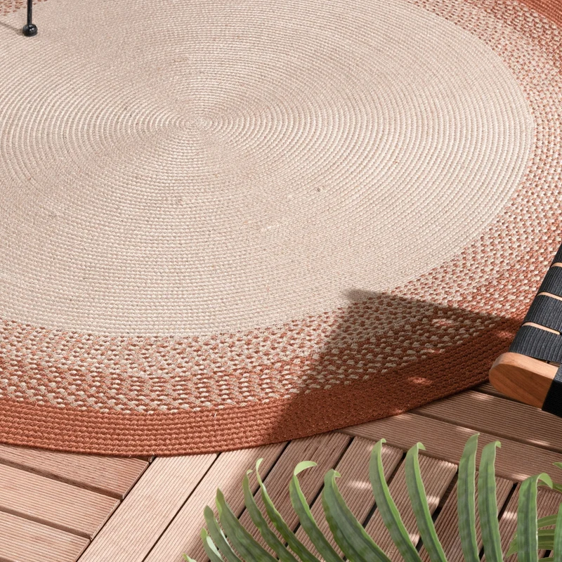 In- & Outdoor Teppich Rund - Florence Terracotta