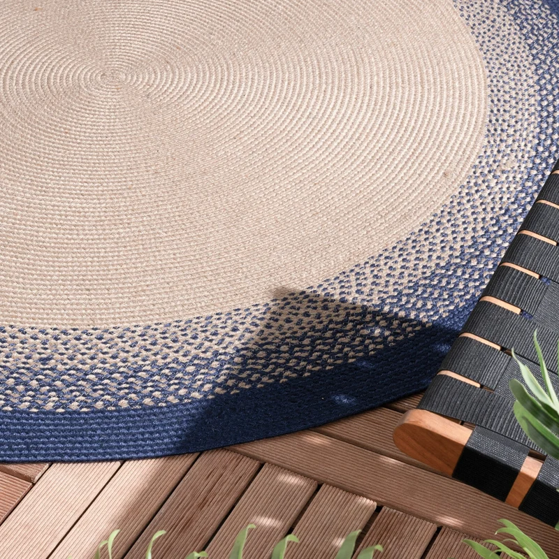 In- & Outdoor Teppich Rund - Florence Blau