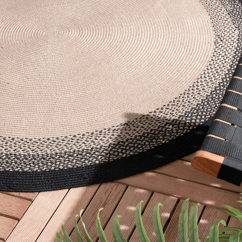 In- & Outdoor Teppich Rund - Florence Schwarz