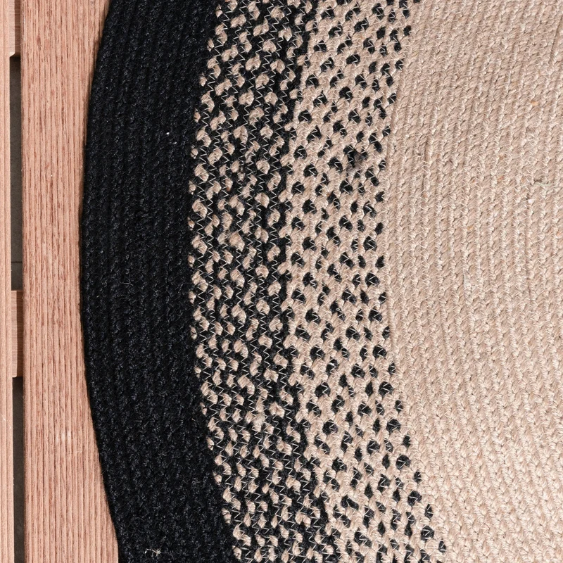 In- & Outdoor Teppich Rund - Florence Schwarz