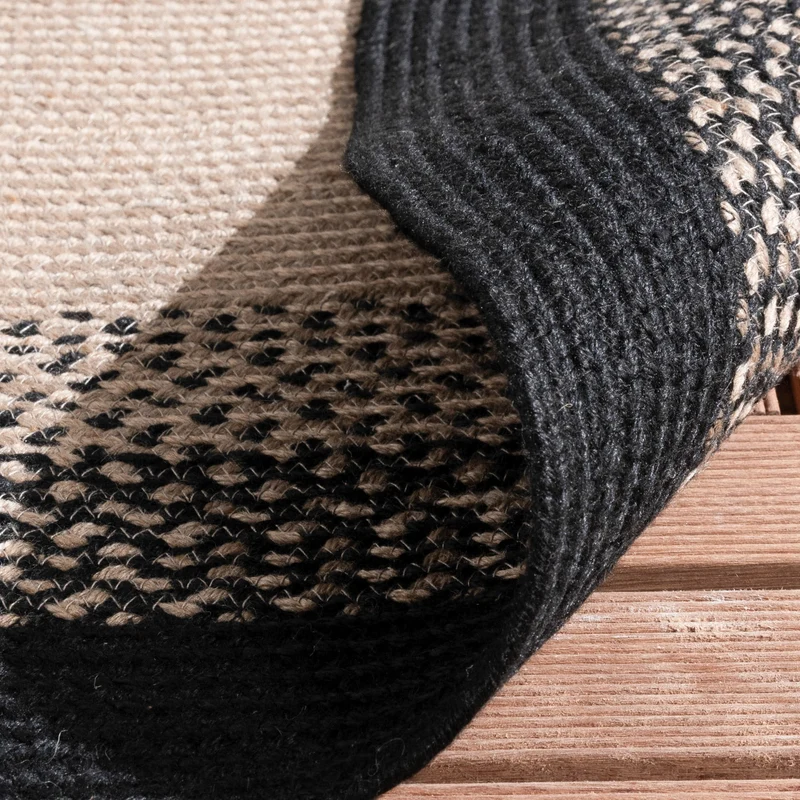 In- & Outdoor Teppich Rund - Florence Schwarz