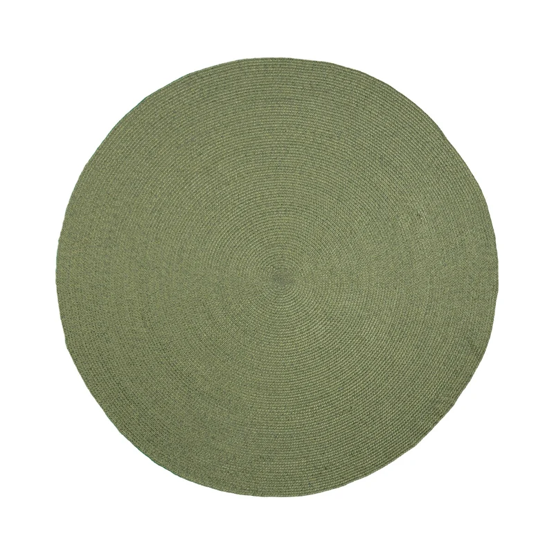 In- & Outdoor Jute Teppich Rund - Bali Grün
