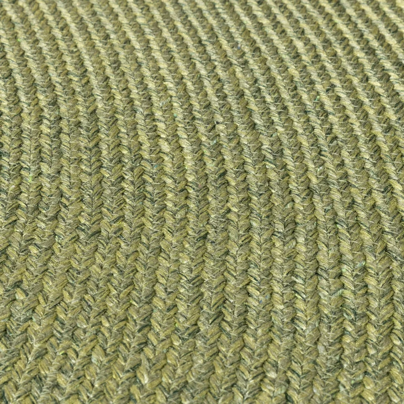 In- & Outdoor Jute Teppich Rund - Bali Grün