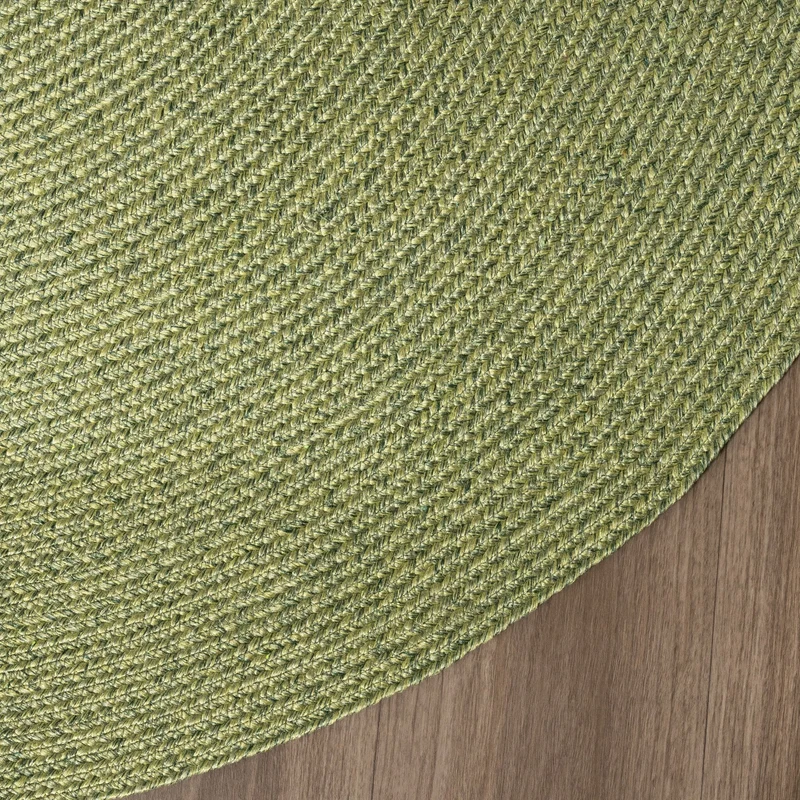 In- & Outdoor Jute Teppich Rund - Bali Grün