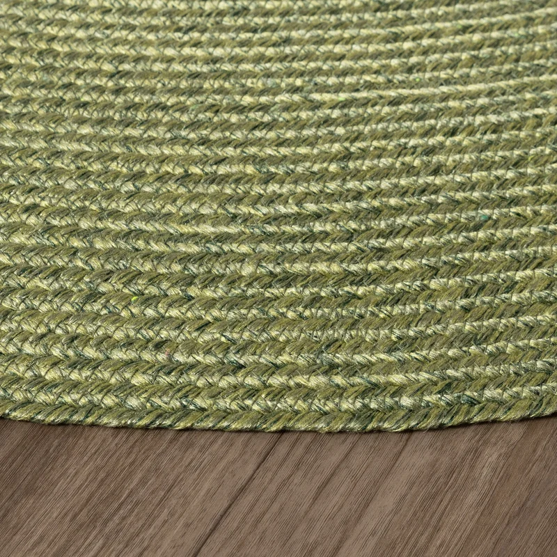 In- & Outdoor Jute Teppich Rund - Bali Grün
