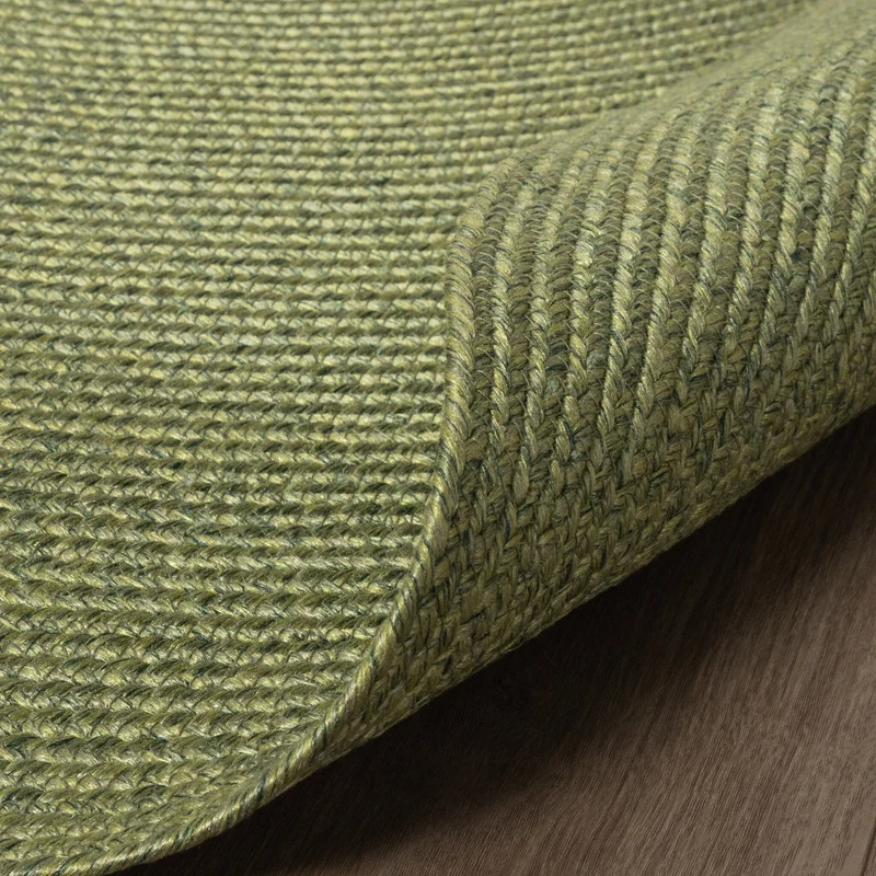 In- & Outdoor Jute Teppich Rund - Bali Grün