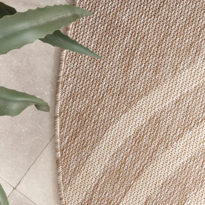In- & Outdoor Teppich Rund - Sierra Arches Beige Creme