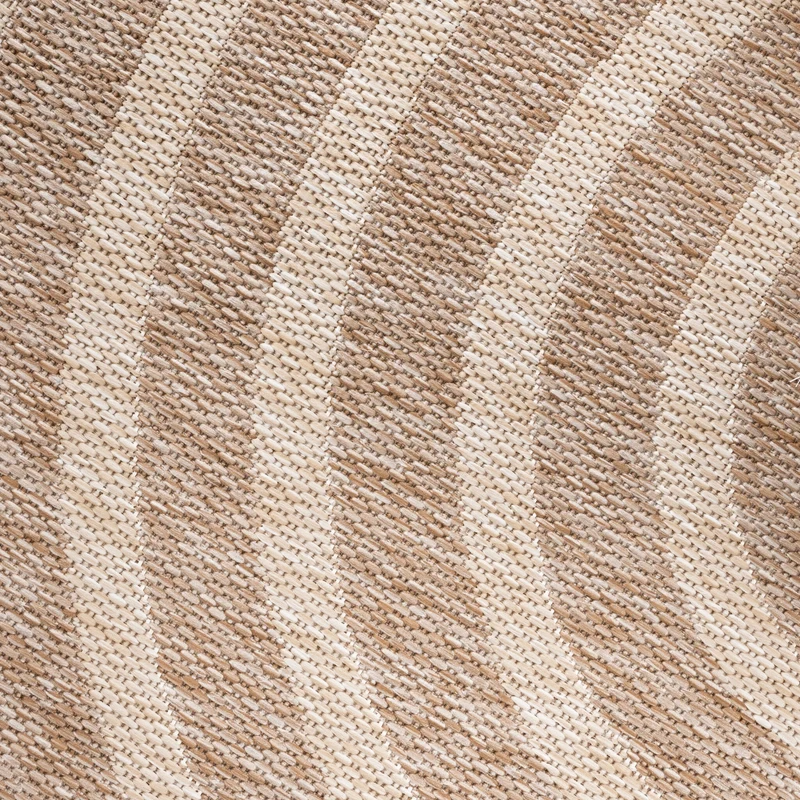 In- & Outdoor Teppich Rund - Sierra Arches Beige Creme