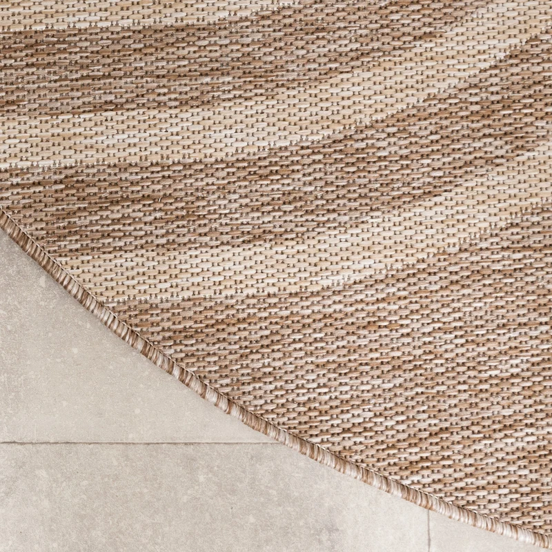 In- & Outdoor Teppich Rund - Sierra Arches Beige Creme