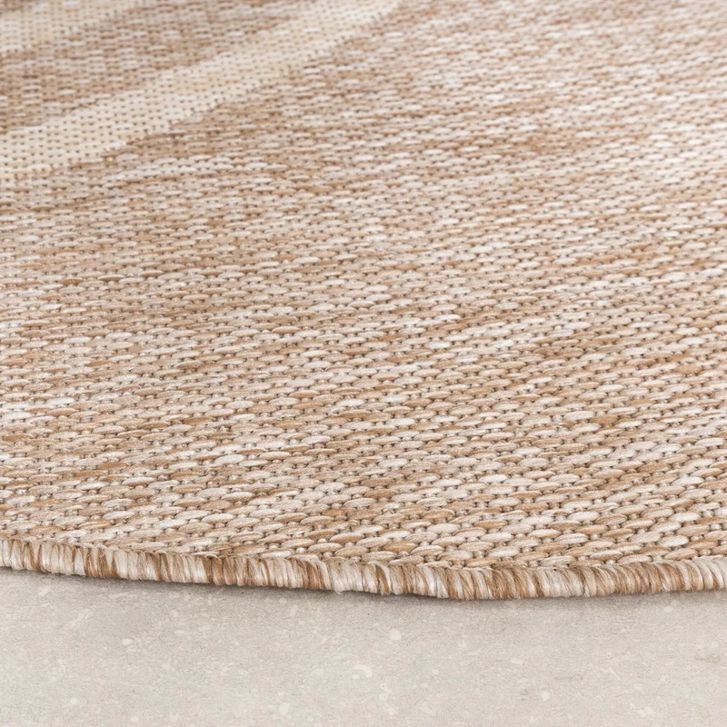 In- & Outdoor Teppich Rund - Sierra Arches Beige Creme