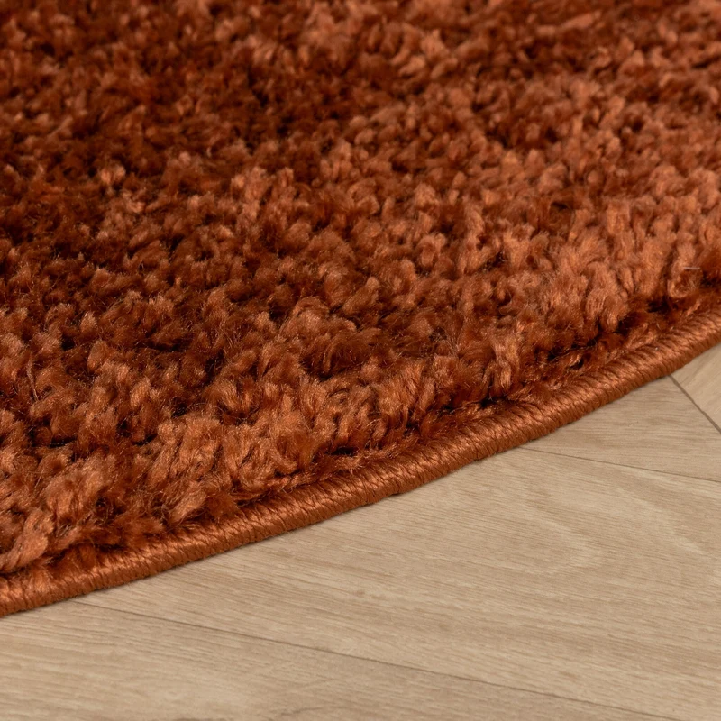 Teppich Hochflor Rund - Wish Terracotta