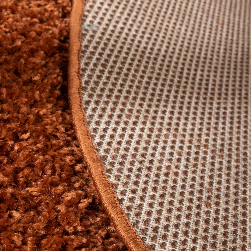 Teppich Hochflor Rund - Wish Terracotta
