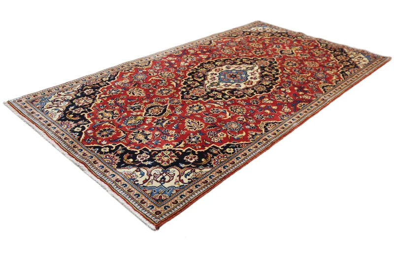 Perserteppich - Keshan - 136 x 260 cm - rot