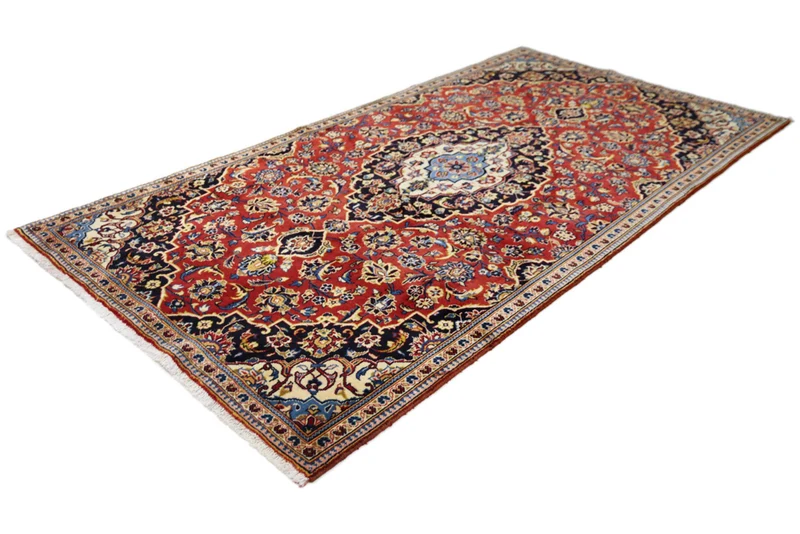 Perserteppich - Keshan - 136 x 260 cm - rot