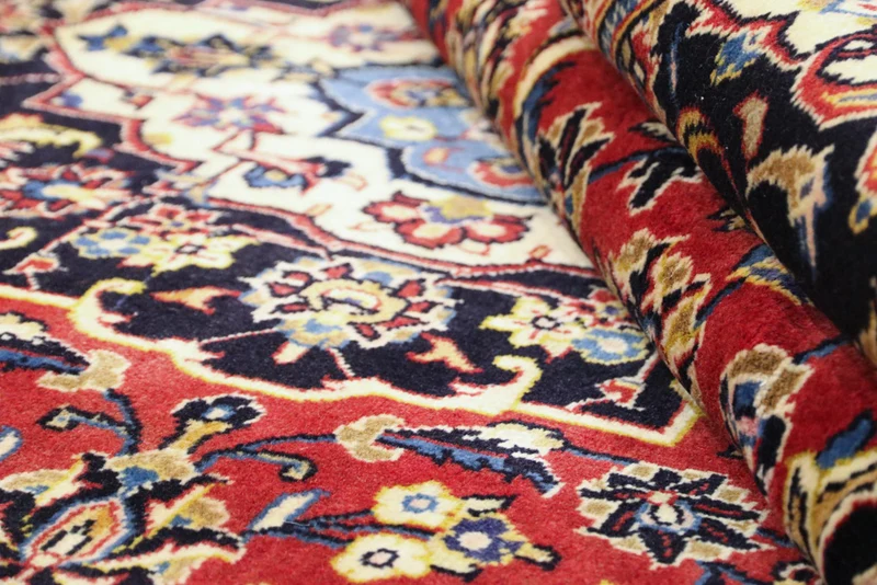 Perserteppich - Keshan - 136 x 260 cm - rot