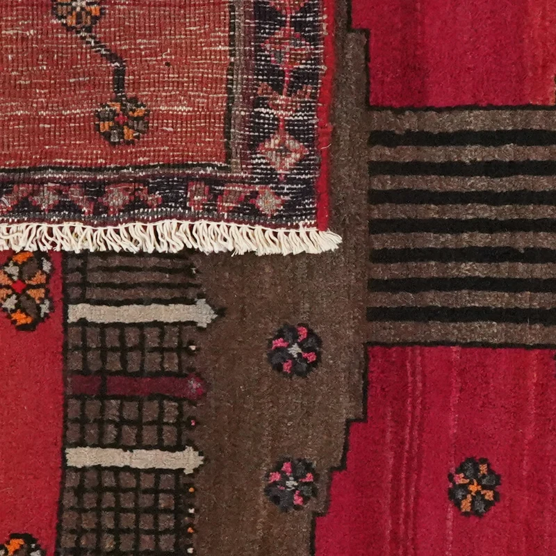 Lori · Handgeknüpft – Rot, 106x103 cm