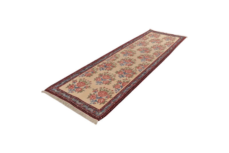 Afshar · Handgeknüpft – Beige, 274x87 cm